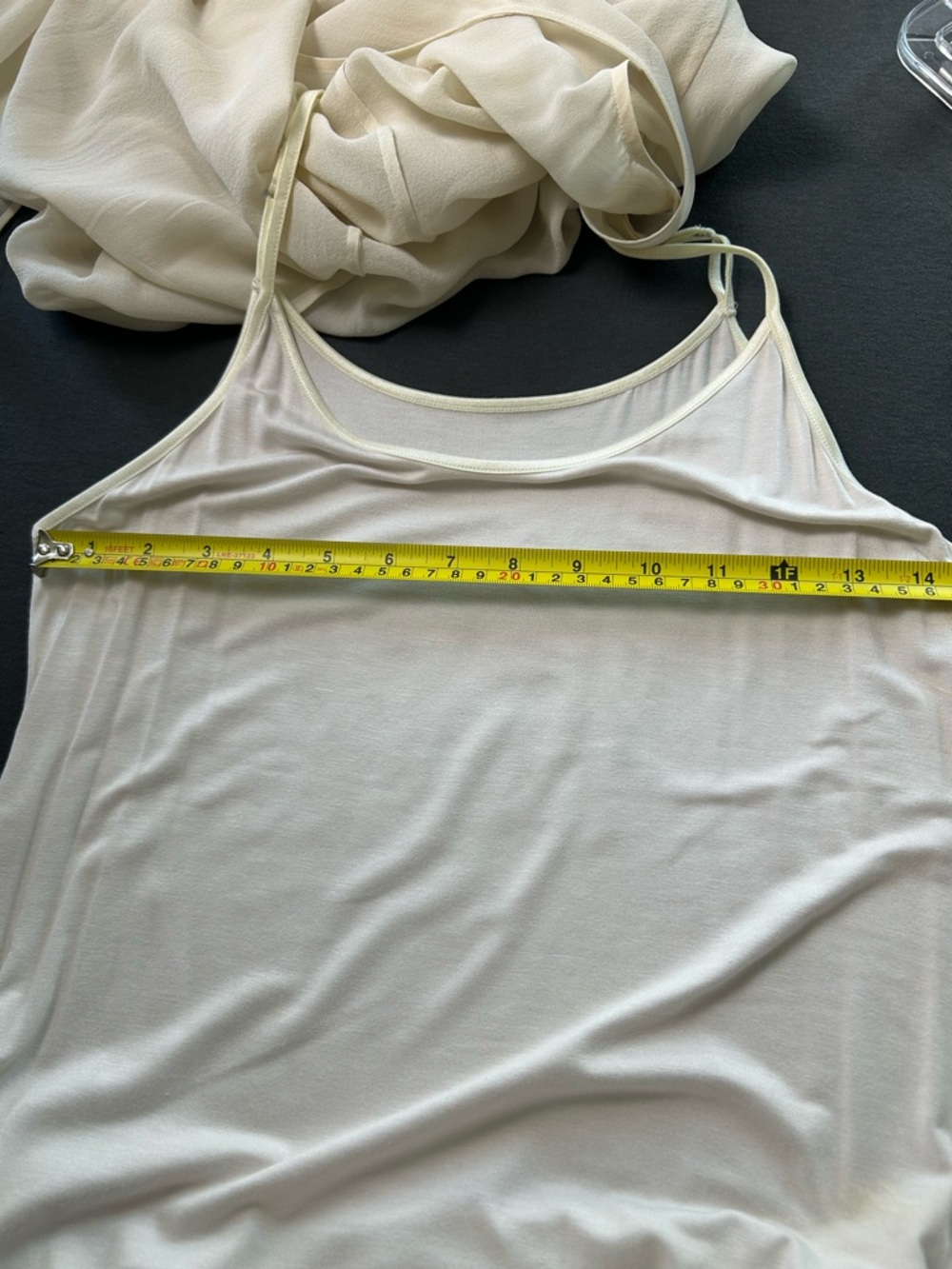 Eileen Fisher Cream Asymmetrical Sleeveless Dress - Picture 5 of 6